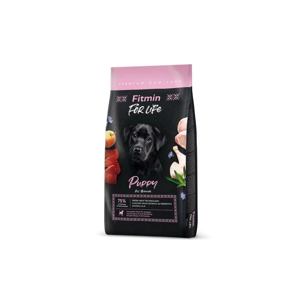 Fitmin For Life Puppy Tüm Irklar için Kümes Hayvanlı Yavru ve Hamile Köpek Maması 2,5 Kg ürün görseli 1