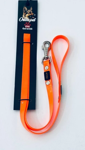 Orion Silikon Kaplı Köpek Gezdirme Kayışı Turuncu 2X127 Cm ürün görseli 1