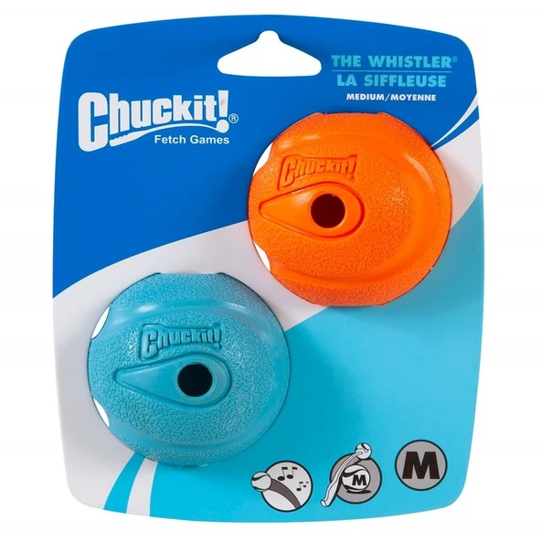 Chuckit! The Whistler 2'li Köpek Oyun Topu Küçük Boy ürün görseli 1