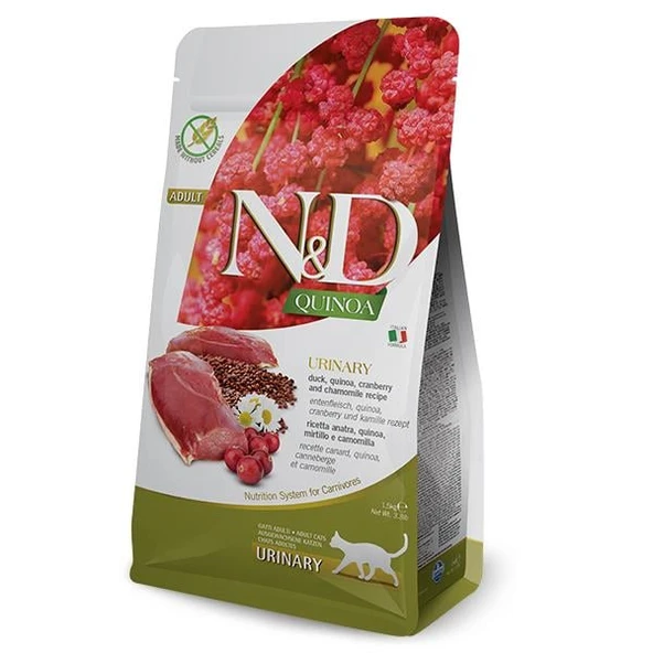 N&D Quinoa Urinary Ördekli Yetişkin Kedi Maması 1.5 Kg ürün görseli 1