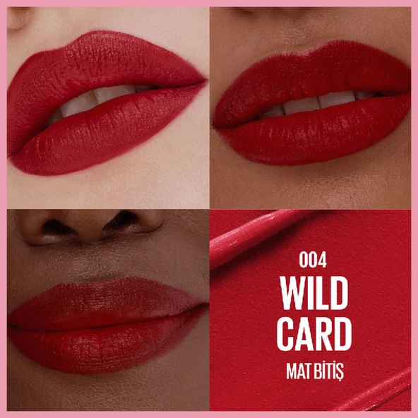 Maybelline New York Serum Etkili Hyalüronik Asit ve Besleyici Yağ İçeren Ruj -  004 Wild Card - Resim 3