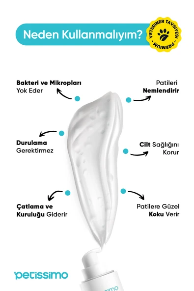 Petissimo Care Kedi ve Köpek Pati Temizleme Köpüğü- 200 ml - Resim 3