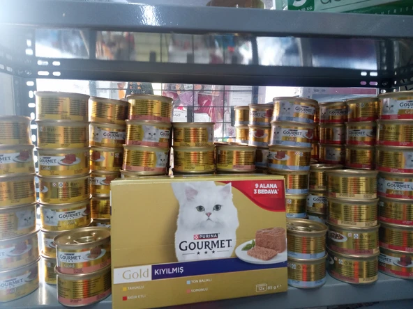 PRO PLAN Yeni Multi Paket Gourmet Gold Kıyılmış Kedi Konserve Ton Balıklı 9 Alana 3 Bedava 85 gr x 12 Adet ürün görseli 1