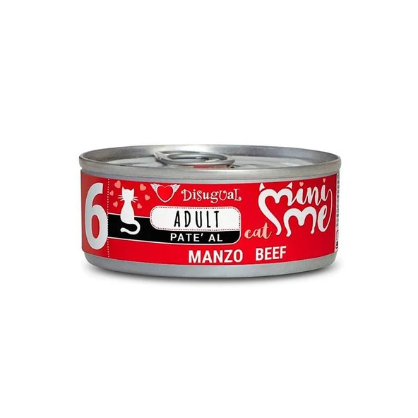Disugual Mini Me 6 Sığır Etli Pate Yaş Kedi Maması 85 Gr ürün görseli 1