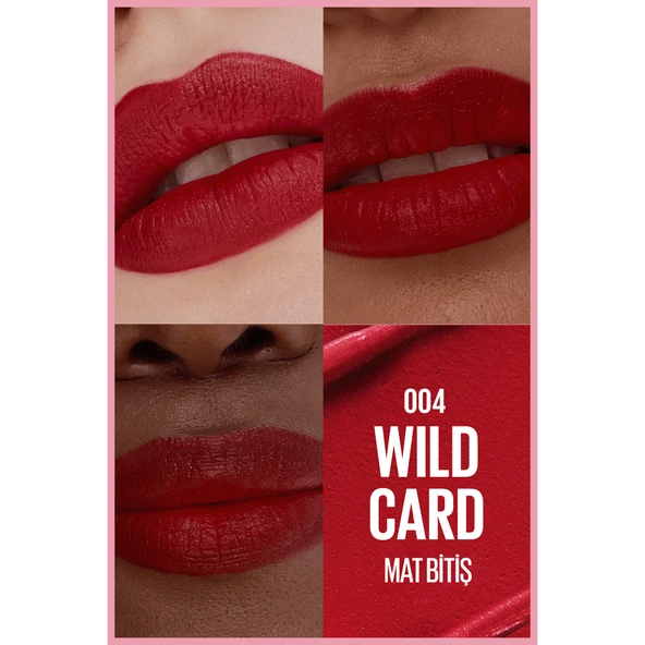 Maybelline New York Serum Etkili Hyalüronik Asit ve Besleyici Yağ İçeren Ruj -  004 Wild Card - Resim 10