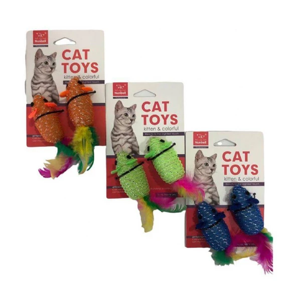 Nunbell Simli Fare Kedi Oyuncağı ürün görseli 1