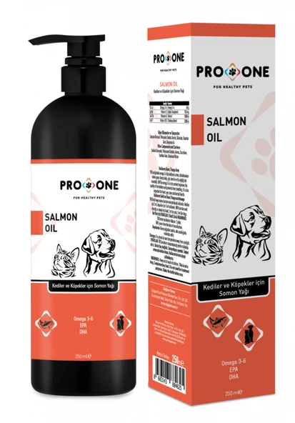 Pro One Salmon Oil Kediler ve Köpekler için Somon Yağı 250 ml ürün görseli 1