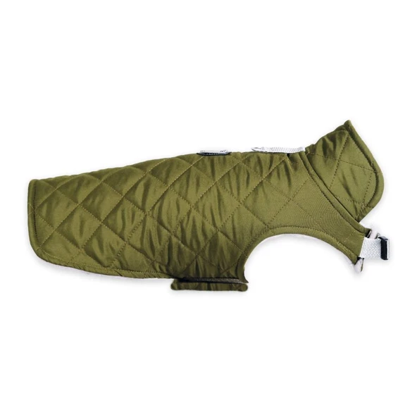 Kuccu Kuccu Soft Kapitone Köpek Montu Haki Large ürün görseli 1