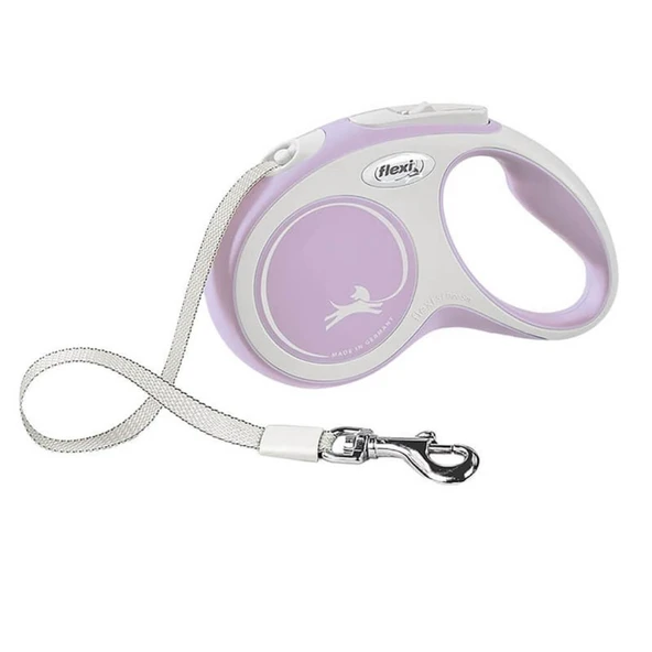 Flexi New Comfort Otomatik Rose Pembe Şerit Gezdirme Small 5 Metre ürün görseli 1