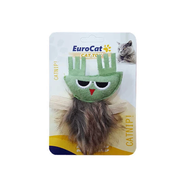 EuroCat Kedi Oyuncağı Yeşil Sincap 11 cm ürün görseli 1