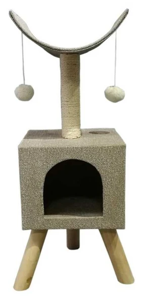 Zampa Yuvalı Kedi Tırmalaması 30x30x78 cm ürün görseli 1