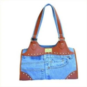 Doggy Dolly Kedi ve Köpek Kahverengi Saplı Şık Taşıma Çantası 23x40x32 Cm ürün görseli 1