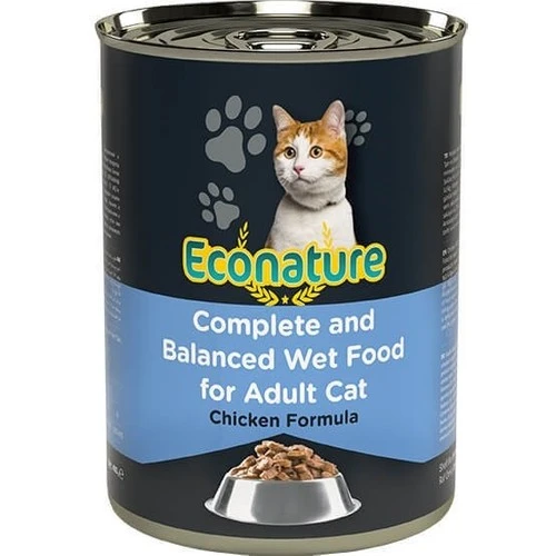 Econature Tavuk Etli Yetişkin Kedi Konservesi 400 Gr ürün görseli 1