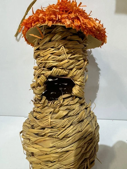 Petcanlar Hasır Örgülü Kuş Yuvası Askılı ürün görseli 1