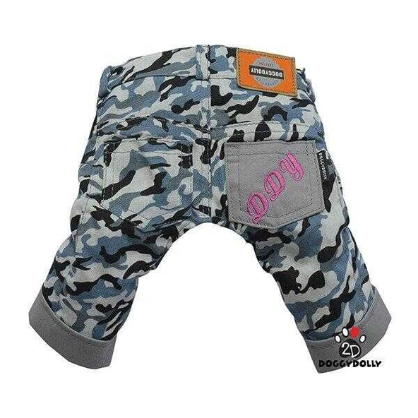 Doggy Dolly Mavi Kamuflaj Pantalon XXLarge ürün görseli 1