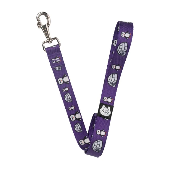 Nazz Köpek Gezdirme Tasması Penguenli Mor Medium 2X120 Cm ürün görseli 1