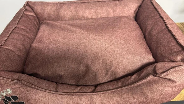 Lepus Soft Köpek Yatağı Kahverengi Large - Resim 5