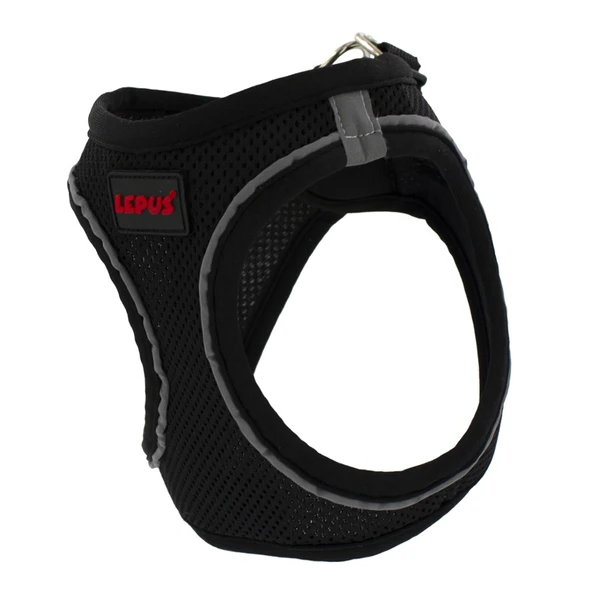 Lepus Pet Air Mesh Siyah Göğüs Tasması Small ürün görseli 1