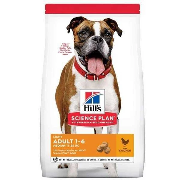 Hills Light Orta Irk Tavuklu Diyet Köpek Maması 14 Kg ürün görseli 1