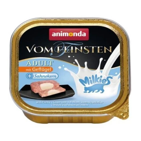Animonda Vom Feinsten Milkies Tavuklu Yoğurtlu Kedi Konservesi  100 Gr ürün görseli 1