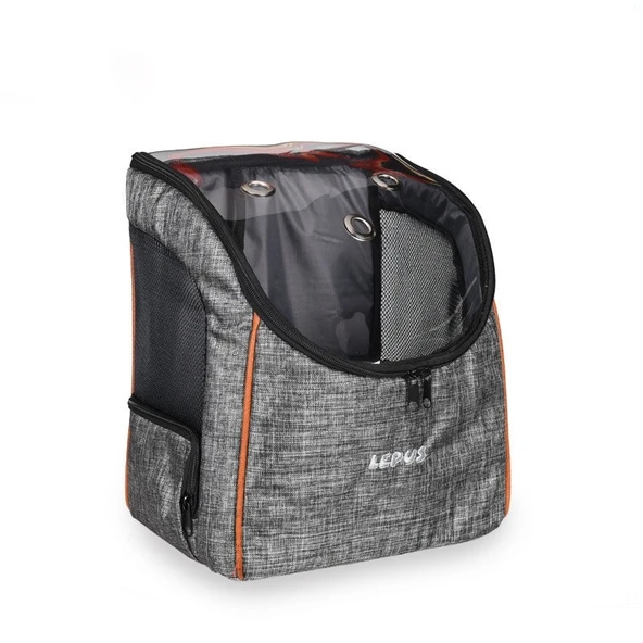 Lepus Kedi ve Köpek Sırt Çantası Gri 25X30X40 Cm ürün görseli 1