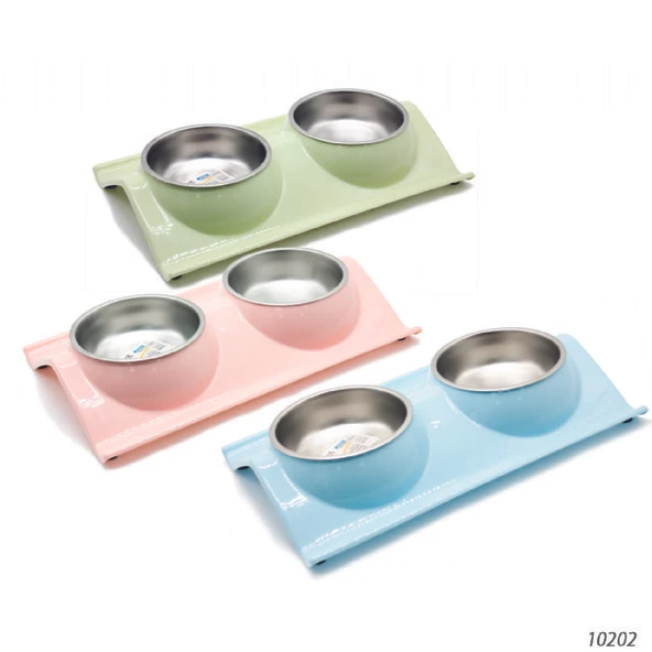 Ally Paws Double Oval İkili Mama Kabı 2X370 ml ürün görseli 1