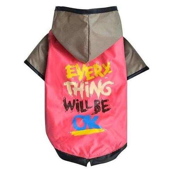 Doggy Dolly Pembe Gri Yağmurluk XSmall ürün görseli 1