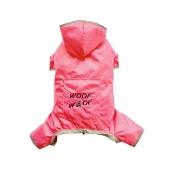 Doggy Dolly Dört Ayaklı Pembe Yağmurluk Large ürün görseli 1
