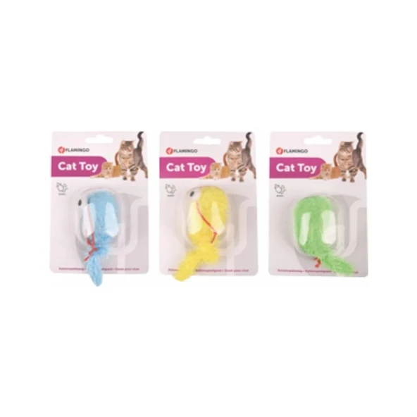 Flamingo Titrek Yılan Kedi Oyuncağı 4 Cm ürün görseli 1