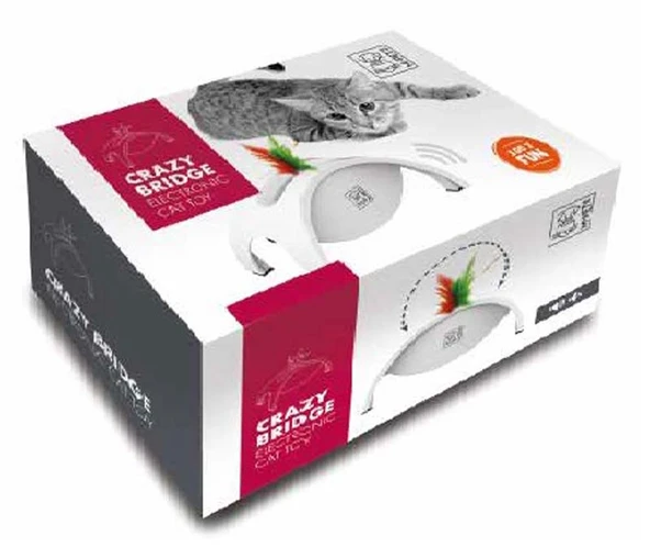 M-Pets Kedi İntaktif Çılgın Köprü Tüylü ve Sesli Oyuncak ürün görseli 1