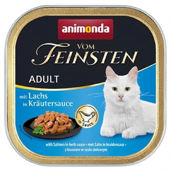 Animonda Vom Feinsten Somonlu-Bitki Özlü Yetişkin Kedi Konservesi 100 Gr ürün görseli 1