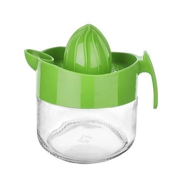 AMS NET® 300ml Cam Hazneli Pratik Limon Narenciye Sıkacağı KC-405 - Resim 2