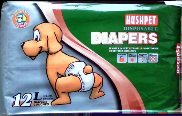 Hushpet Köpekler için Çiş Pedi Large Beden 12'li 16 25 Kg ürün görseli 1