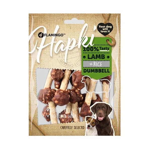 Flamingo Hapki Kuzulu Pirinçli Dumbell Köpek Ödülü 150 Gr ürün görseli 1