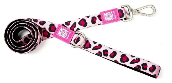 Max Molly Leopard Pink Gezdirme Kayışı Medium ürün görseli 1