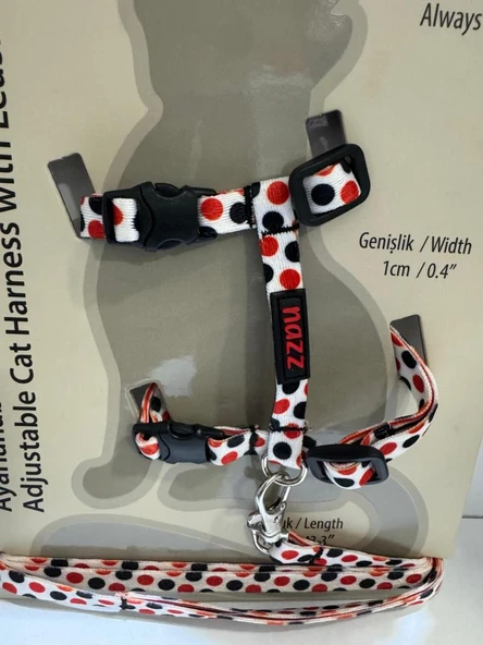 Nazz Kedi Göğüs Tasması Puanlı 22x31 Cm ürün görseli 1