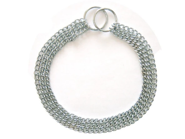 Lion Üç Sıra Köpek Eğitim Zincir Tasması 3x70 Cm ürün görseli 1