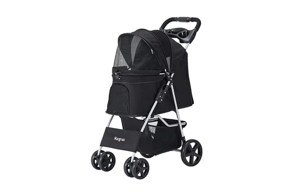 Zampa Favorite Kedi ve Köpek Arabası Siyah 46x78x99 Cm ürün görseli 1