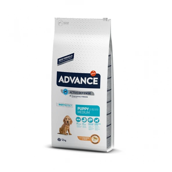 Advance Puppy Protect Tavuklu Pirinçli Orta Irk Yavru Köpek Maması 12 Kg ürün görseli 1