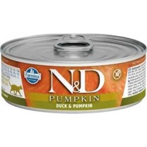N&D Balkabaklı ve Ördekli Konserve Kedi Maması 80 Gr ürün görseli 1