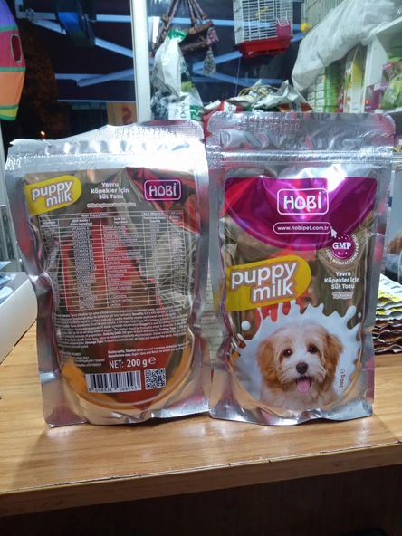 Hobi Puppy Milk Yavru Köpekler Için Süt Tozu 200GR x 6 Adet+2 ADET 100 ML BİBERON ürün görseli 1