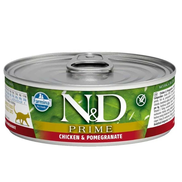 N&D Prime Tavuk ve Narlı Kedi Konservesi 80 Gr ürün görseli 1