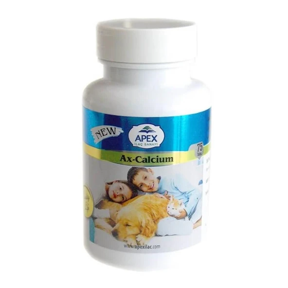 Apex AXCALS Kedi ve Köpek Kalsiyum 75 Tablet ürün görseli 1