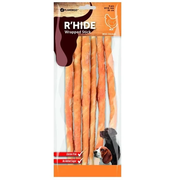 Flamingo Rhıde Chıcken Wrap 25 Cm Tavuk Kaplı Kemik 6 Adet ürün görseli 1