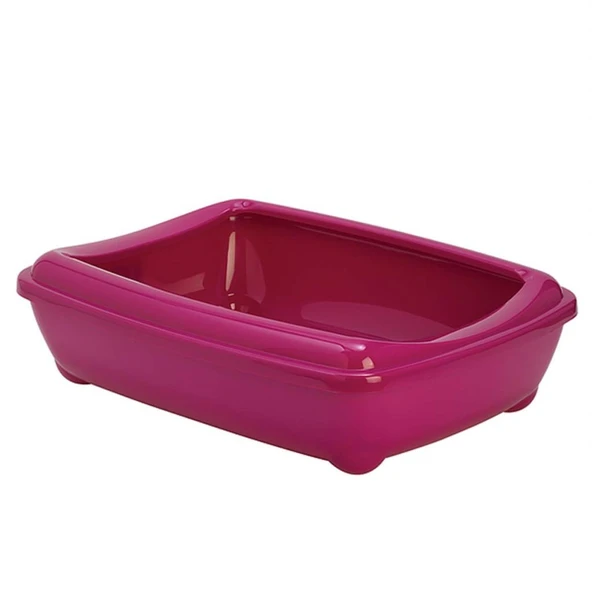 Moderna Aristo Kedi Tuvalet Kabı Ringli Büyük Fuşya 50 Cm ürün görseli 1