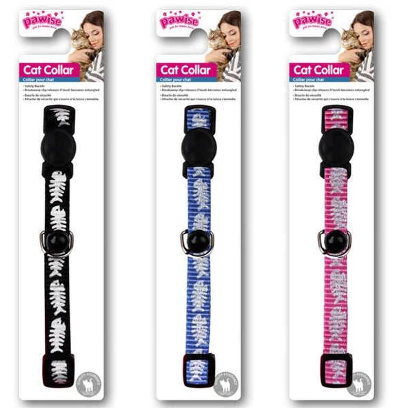 Pawise Kılçık Desenli Kedi Boyun Tasması ürün görseli 1