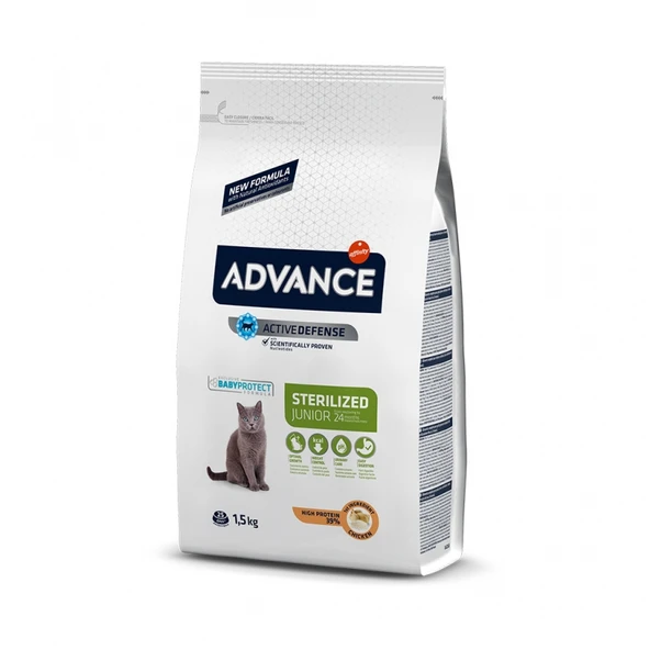 Advance Young Sterilized Tavuklu Kısırlaştırılmış Yavru Kedi Maması 1.5 Kg ürün görseli 1