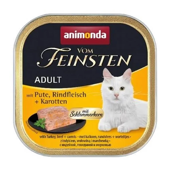 Animonda Vom Feinsten Hindi Sığır Havuçlu Kedi Konservesi 100 Gr - Resim 2