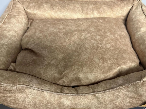 Lepus Soft Köpek Yatağı Kahverengi Large - Resim 2
