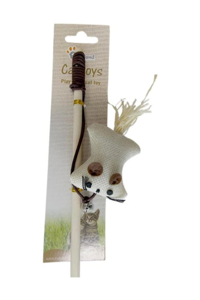 Eastland Yastıklı Zilli Peluş Olta Kedi Oyuncağı 55cm ürün görseli 1